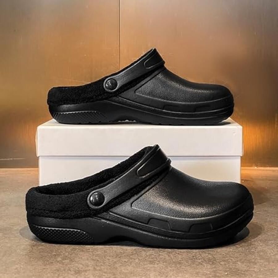 Lined Garden Clogs Warm Faux Fur Zwart 39.5 - Foto 1