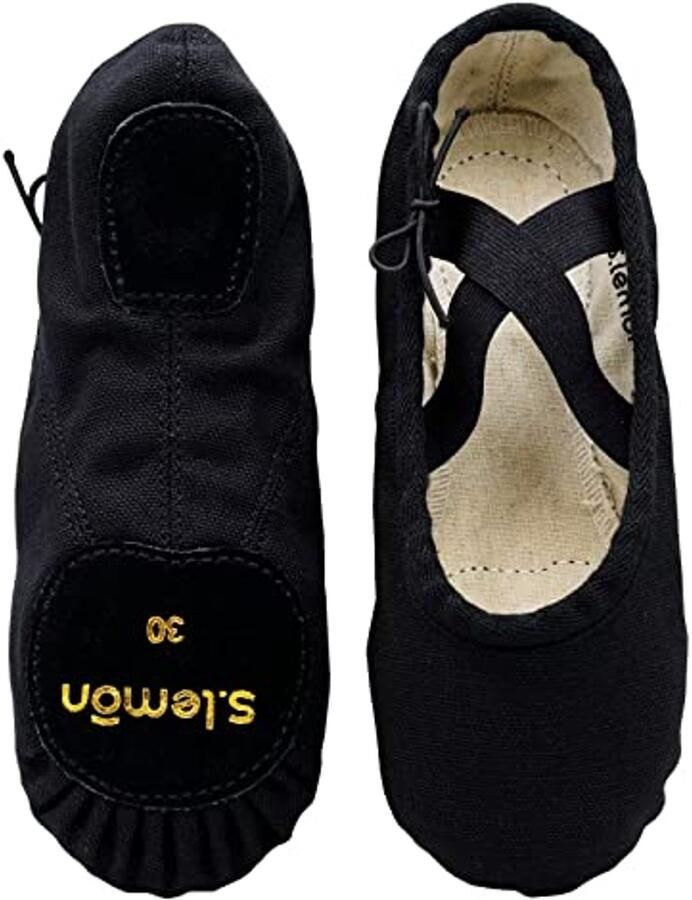 Linnen Balletschoenen voor en Dansschoenen met Split Suède Zool voor Kinderen en Volwassenen