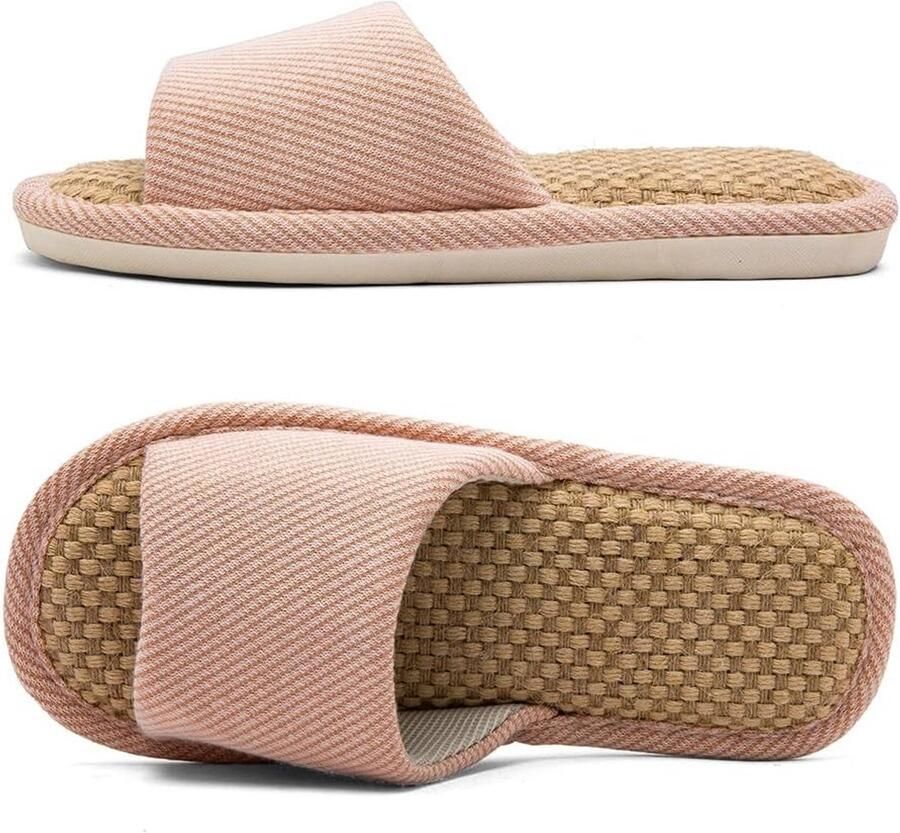 Linnen pantoffels binnen voor elke seizoen ademend en comfortabel