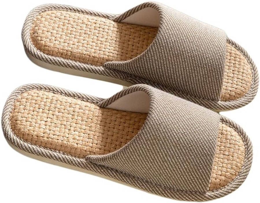Linnen Pantoffels voor Binnen Ade d en Comfortabel
