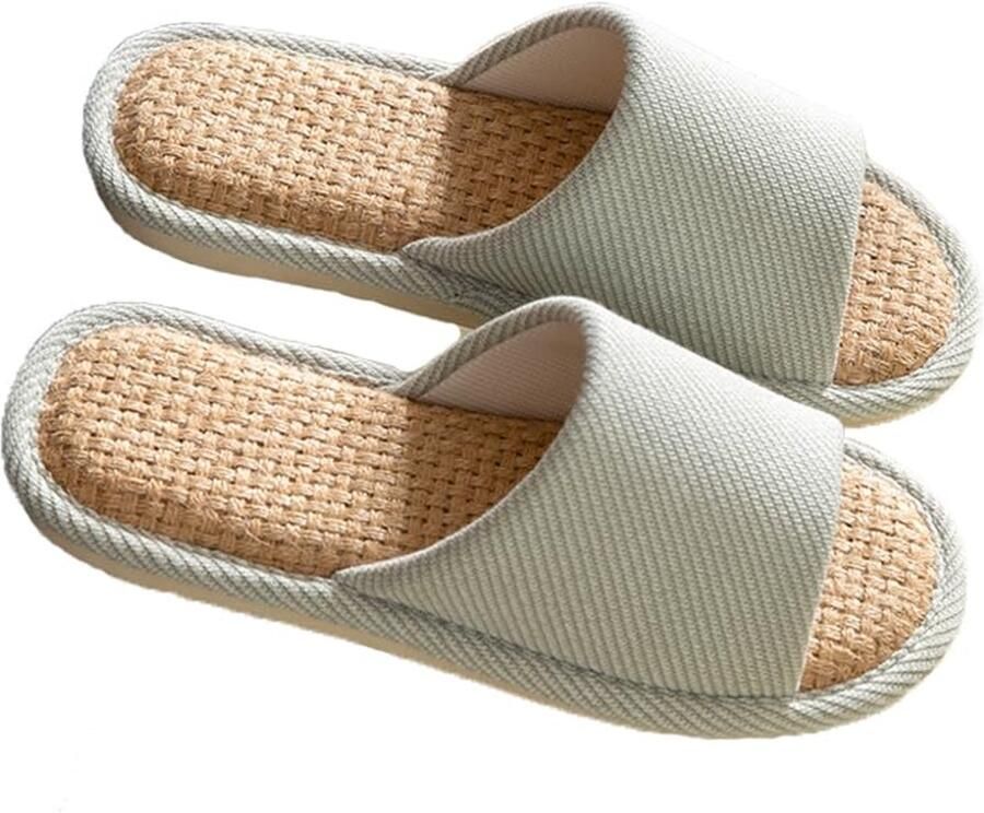 Linnen pantoffels voor binnenshuis Ademend en comfortabel