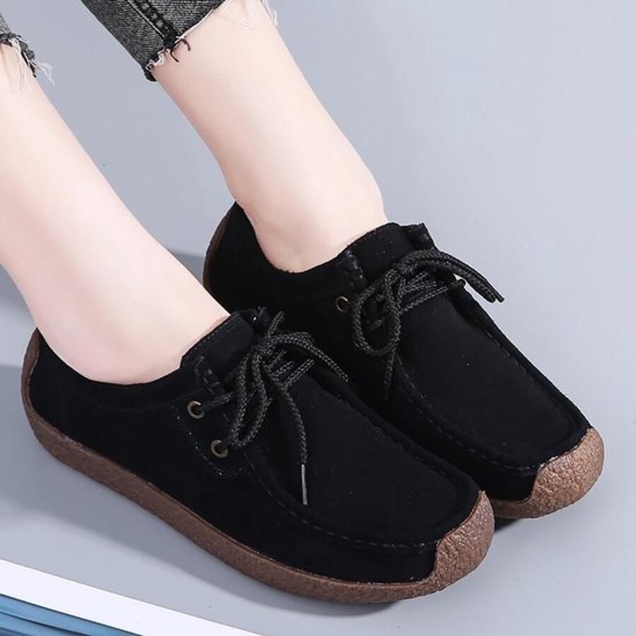 Loafers Dames Comfort Mocassins Slip-on Casual Lage Hak Veterontwerp Meerdere Kleuren