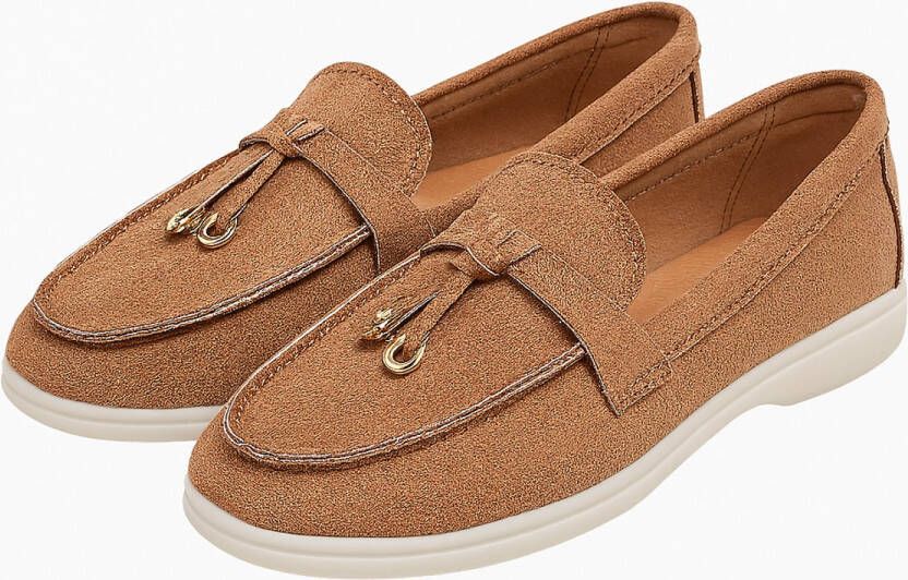 Bij Avoir Loafers Dames Slippers Dames schoenen Loafers yacht Instappers Dames Coffee