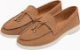 Bij Avoir Loafers Dames Slippers Dames schoenen Loafers yacht Instappers Dames Coffee - Thumbnail 1