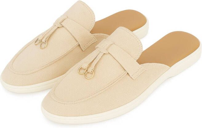 Bij Avoir Loafers Dames Slippers Dames schoenen Loafers yacht Instappers Dames Beige
