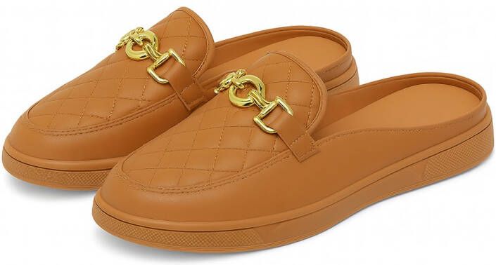 Loafers Dames Slippers Dames schoenen Loafers yacht Instappers Dames Camel