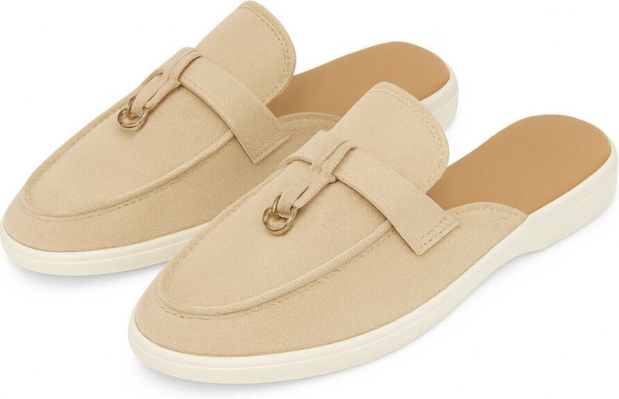 Bij Avoir Loafers Dames Slippers Dames schoenen Loafers yacht Instappers Dames Khaki