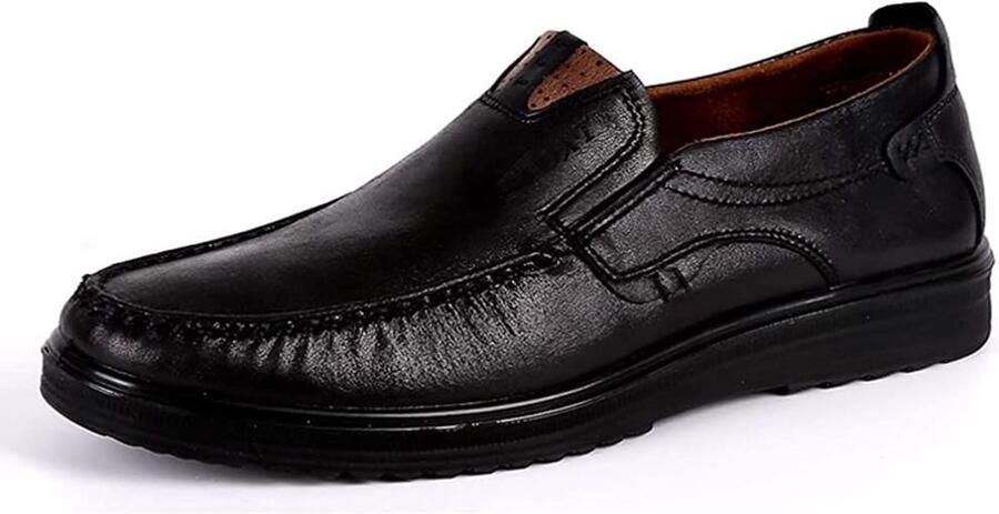 Loafers Heren Leren Rijden Schoenen Moccasin Schoenen Gemaakt van Zacht Leer Comfort Business Slippers Ademend Zacht Handgemaakte