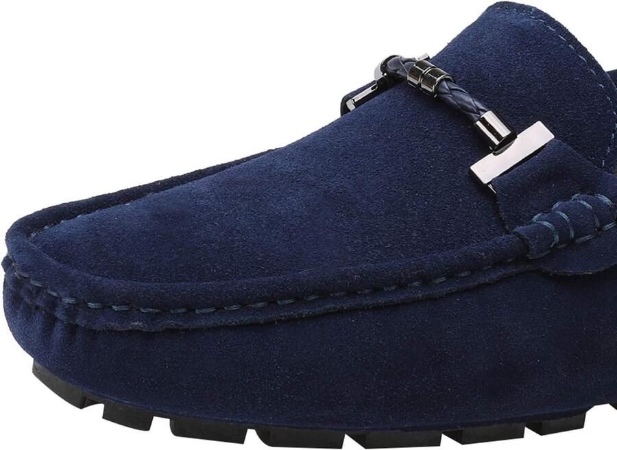 Loafers met Gesp Comfort Suède Rijschoenen Stijlvol Mocassin Slippers