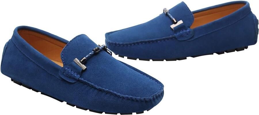Loafers met Gesp Comfort Suède Rijschoenen Stijlvol Mocassin Slippers