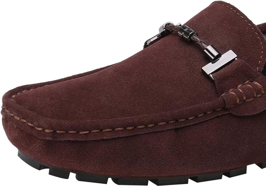 Loafers met Gesp Comfort Suède Rijschoenen Stijlvol Mocassin Slippers