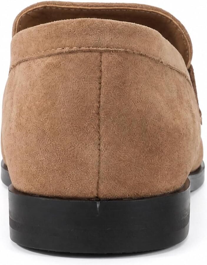 Loafers voor dames in suède-look platte hak van