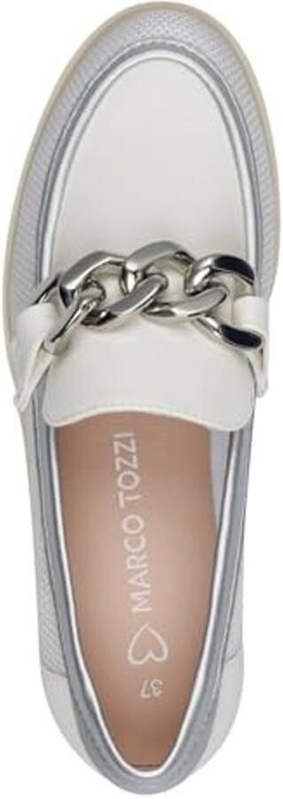 Loafers voor Dames Wit met Blokhak