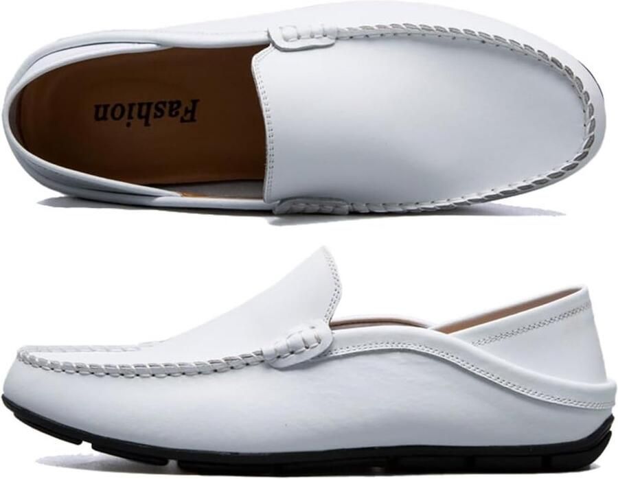 Loafers voor heren leer slip-on Penny Loafers licht comfortabel platte rijschoenen vrijetijdsschoenen