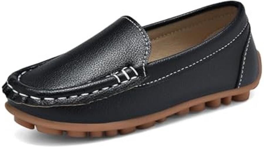 Loafers voor kinderen Leer Antislip Zwart