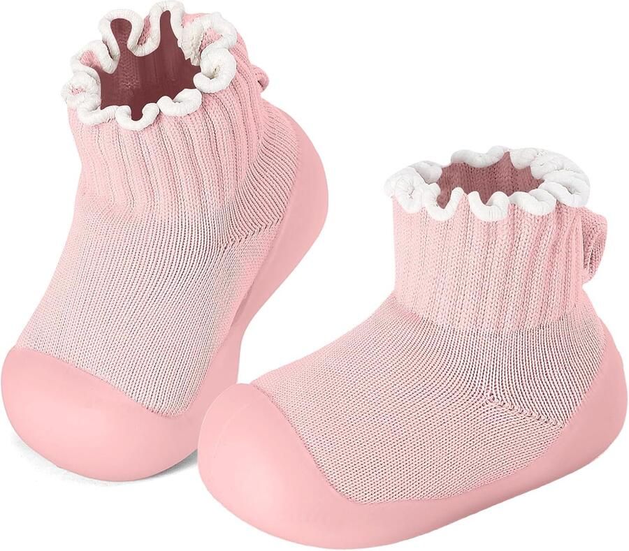 Loopschoenen voor kinderen gebreide sokken pasgeborenen