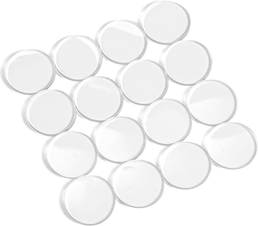 Lot van 50 transparante zelfklevende antislip rubberen tafelpads voor glazen oppervlakken op houten keramische en plastic meubels