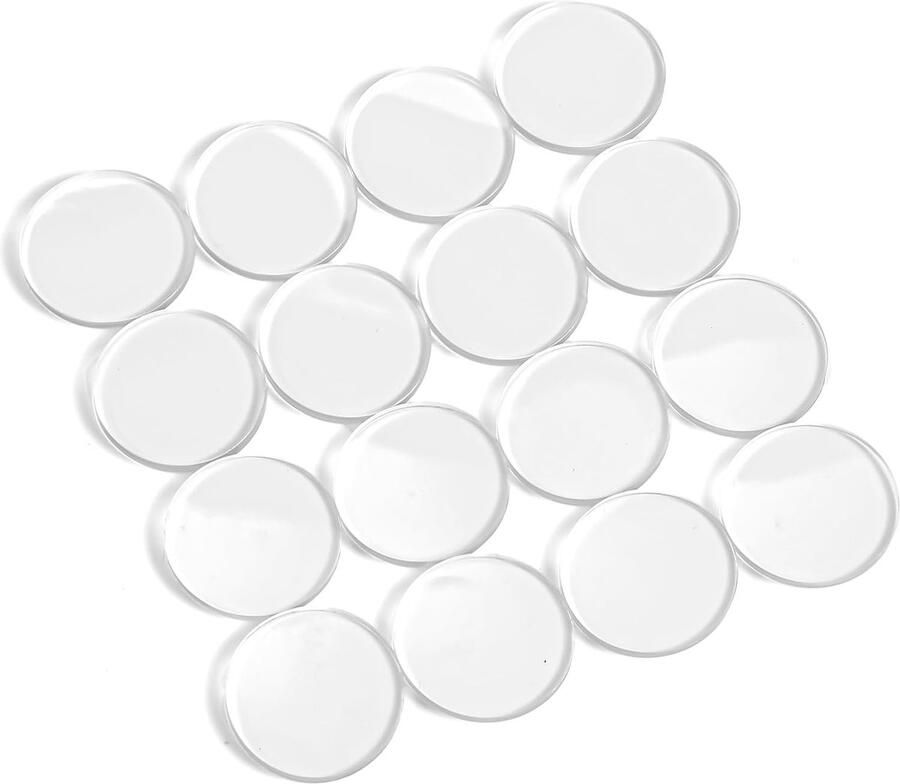 Lot van 50 transparante zelfklevende antislip rubberen tafelpads voor glazen oppervlakken op houten keramische en plastic meubels