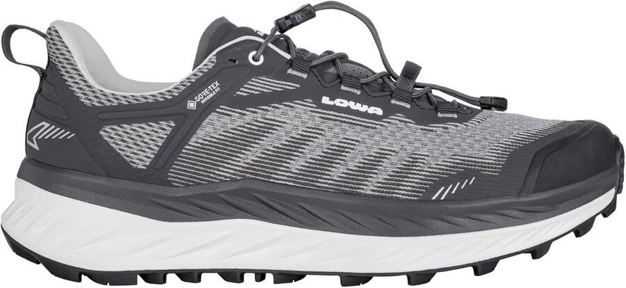 Lowa Fortux GTX Zwarte Witte Wandelschoenen Waterdicht Gore-Tex Multifunctioneel Outdoor Schoenen voor en Trailwandelschoenen Winterwandelschoenen Alpinewandelschoenen Duurzaam Comfortabel Met Gore-Tex Membraan