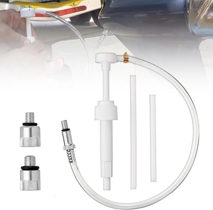 Lower Unit Transmission Lubrication Pump 8cc Hand Pump Oil Pump Transmission Oil Pump voor Marine Outboard Motor met Metal Vertebra en 2 Adapters Onderwatermotor Accessoires