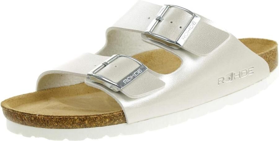 Luchtige Dames Muiltjes Wit Zomer Schoen Verstelbare Bandjes en Comfortabel Leer Voetbed