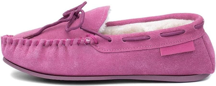 Luxe dames pantoffels met echt suède en traagschuim voetbed