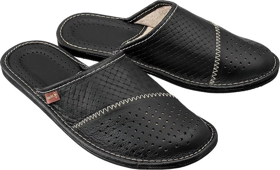 Luxe Heren Leren Pantoffels Comfort & Stijl