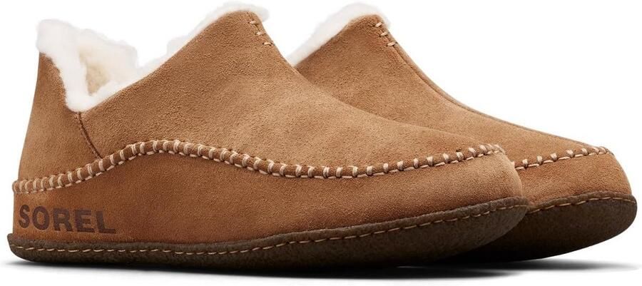 Luxe Heren Mocassins met Suède en Nepbont Comfortabele Instapslippers