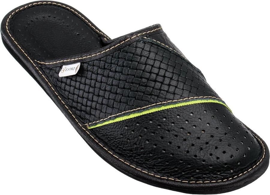 Heren Pantoffels van Leer voor Binnen en Buiten