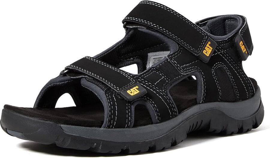 Luxe Heren Sandalen met Open Neus Zwart Leer