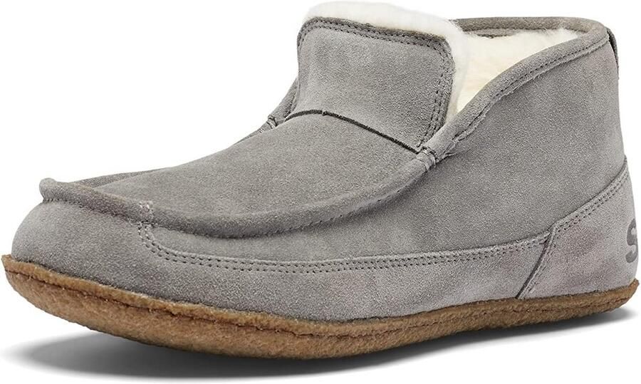 Luxe Heren Sloffen Suède & Bont Warme Binnen- en Buitenschoenen