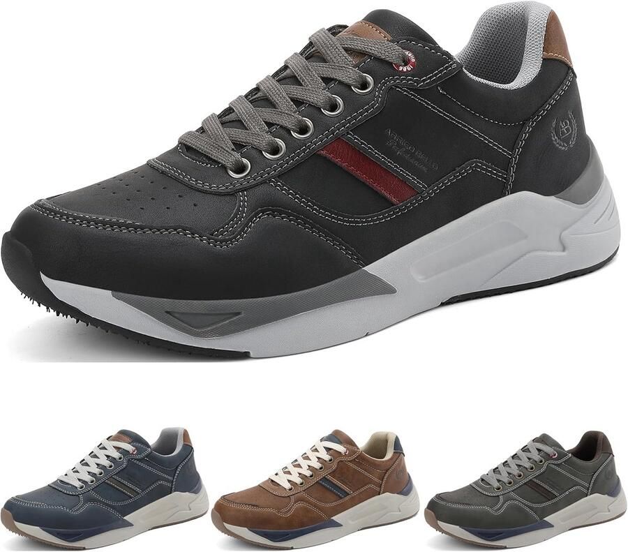 Luxe Heren Sneakers Comfortabele Vrijetijdsschoenen en Lichte Wandelschoenen t m