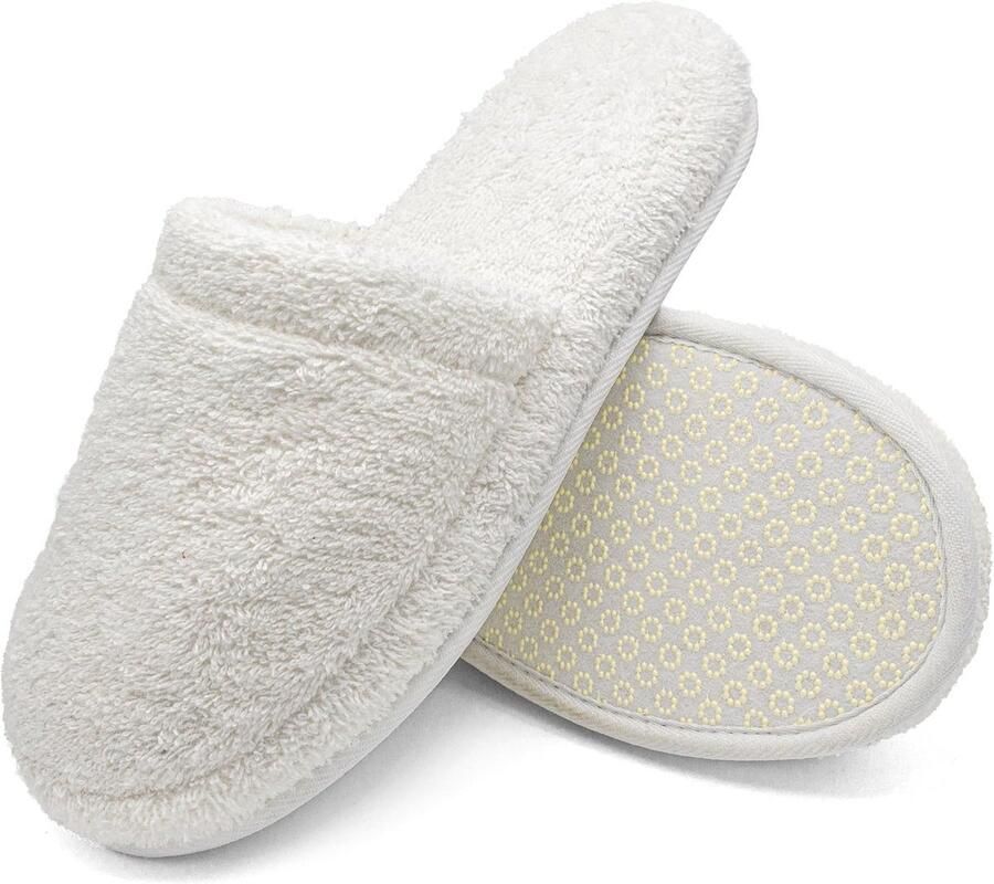 Luxe Memory Foam Pantoffels Badstof Katoen Antislip Unisex