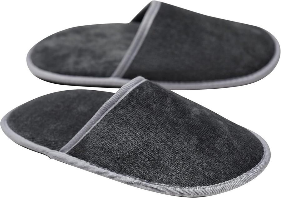 Luxe Velours Badstof Slippers 100% Biologisch Katoen Unisex Hotel Slippers