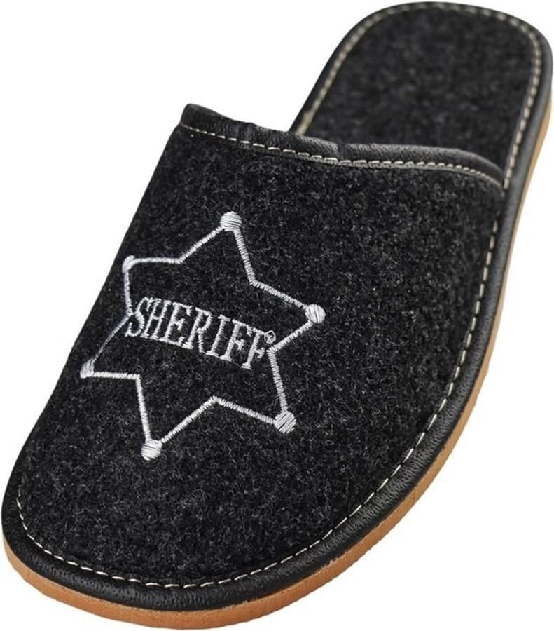 Luxe Vilten Pantoffels voor Heren Warme Binnenschoenen met Antislip Rubberen Zool