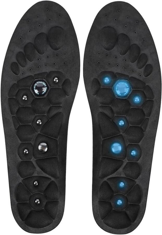 Magnetische inlegzolen magnetische massage-inlegzolen acupressuur magnetische orthopedische inlegzolen voor schokdemping en voetmassage