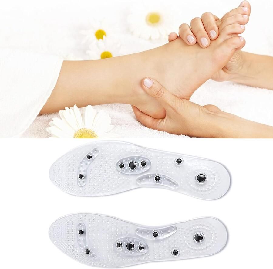 Magnetische inlegzolen masserende inlegzolen voor nen en acupressuur magnetische massage-inlegzolen voor voet- voettherapie