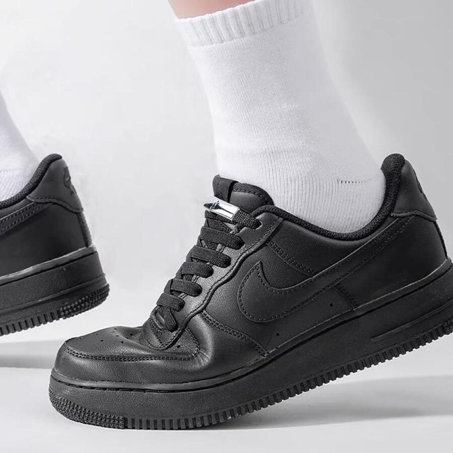 Magnetische Vetersluiting Schoenveter Clips Snel Schoenen Sluiten Geen Strikken Meer Set van 2 Zwart