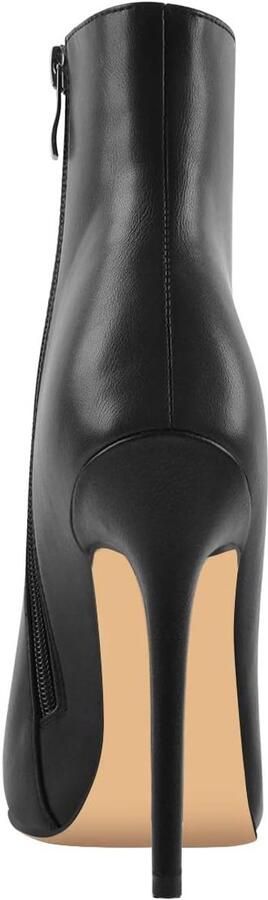Laarzen stiletto enkellaarzen Black pu US