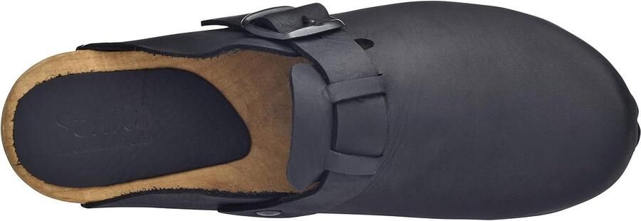 Malulo Mule Clog Original Handmade Wooden Leather Clog for Women Adjustable strap materials