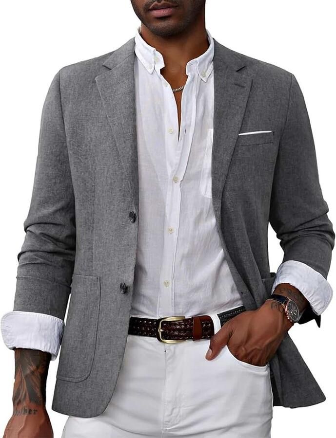 Mannen Blazer Jas Lange Mouwen Grote Revers Corduroy Twee Flap Zakken Twee Knoppen Borstzakken Hoge Stretch Geschikt voor Verschillende Gelegenheden Meerdere Kleurmaten