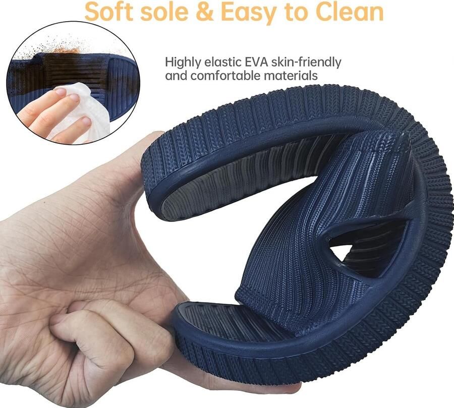 Mannen Douche Slippers Open Teen Zomer Sliders Sandalen Antislip Unisex Slip On Slippers voor Thuis Indoor Badkamer Zwembad