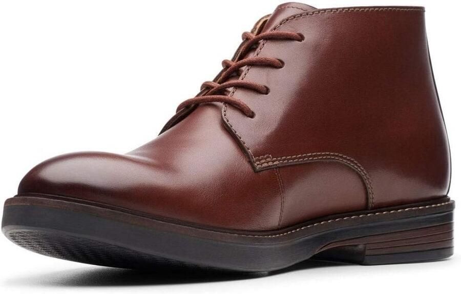 Mannen Laarzen Middenhoog Donkerbruin Suède Enkelhoge Veterlaarzen