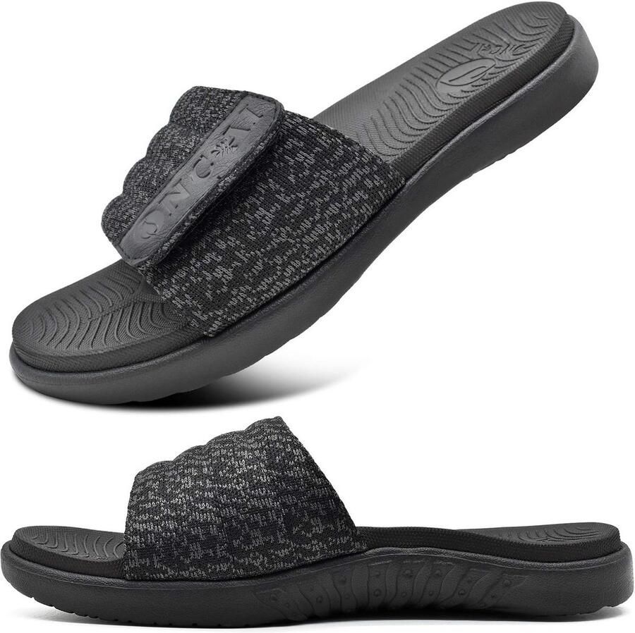 Comfortabele Heren Sandalen met Steunzool en Verstelbare Bandjes Rubberen Zolen