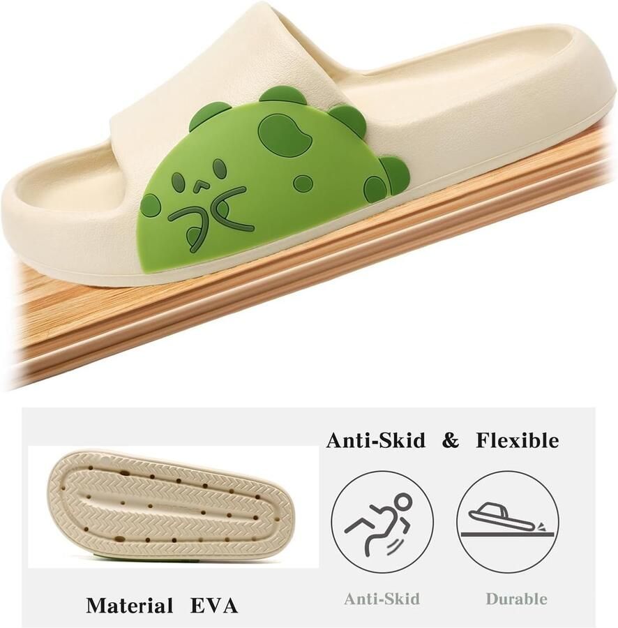 Mannen Strandslippers Zomer Sliders Sandalen EVA Open Teen Zachte Slippers Badkamer Zwembad Douche Anti-slip Schoenen Slippers voor Binnen & Buiten