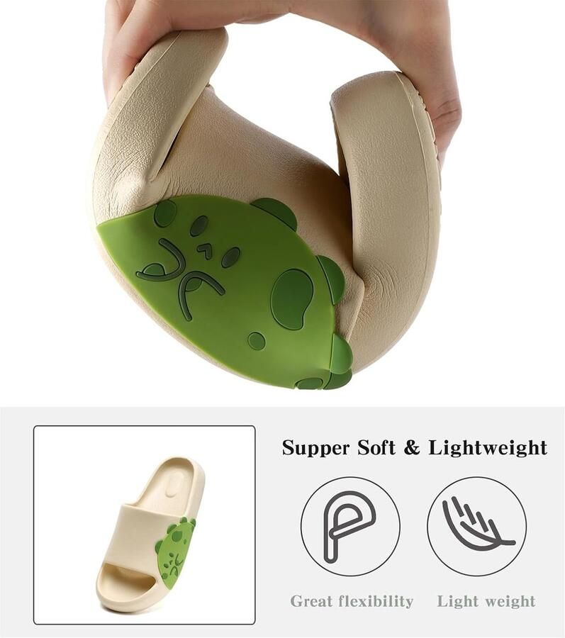Mannen Strandslippers Zomer Sliders Sandalen EVA Open Teen Zachte Slippers Badkamer Zwembad Douche Anti-slip Schoenen Slippers voor Binnen & Buiten