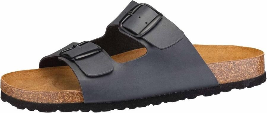 Mannensandalen Bioline ManFlat Comfortabele Slippers met Verstelbare Gespen