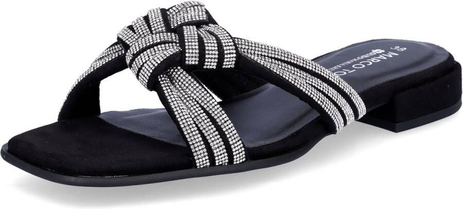 Marco Tozzi by GMK dames muiltjes zwart glitter