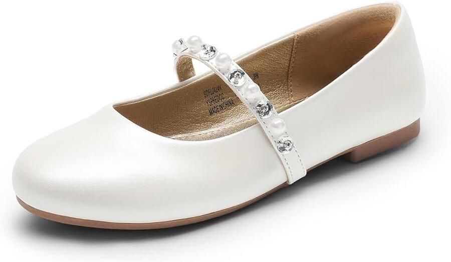Mary Jane Ballerinaschoenen voor meisjes met strassteentjes platte ballerina's voor feest verjaardag optredens bruiloft