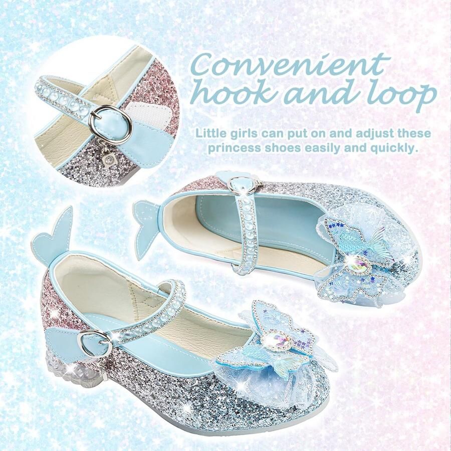 Mary Jane Jurk Schoenen Glitter Prinses Schoenen Lage Hakken Peuter Party Bruiloft Verjaardag Prom Cosplay Schoenen Kinderen Ballet Dans Schoenen